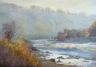 Mid Day light, River Esk

37 x 26 cms  
Watercolour