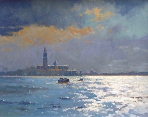 Sparkling Light, San Georgio, Venice

40 x 50 cms 
Oil