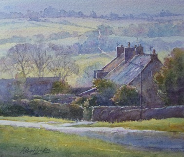 Cottages, Egton 
25 x 21 cms 
Watercolour