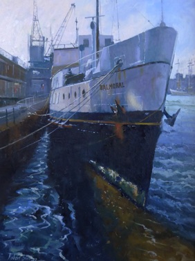 MV Balmoral
Bristol Harbour 
30 x 40 cms 
Oil